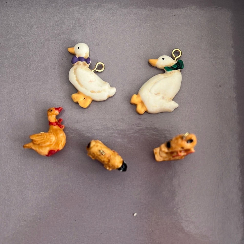 Miniature, Christmas, duck, Ornaments